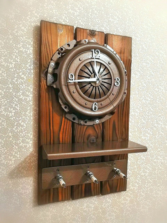 Wall Clock & Key Holder – 2 in 1 Edition